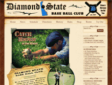 Tablet Screenshot of diamondstatebaseball.com